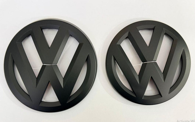 Auto MT Front End Badge Matt Black Polo Logo Emblem 3D Badge Sport Sticker Polo Car Flywheel