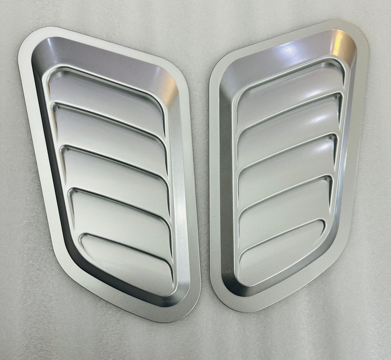 Auto MT Silver Car Bonnet Vent Cover Real Air Intake Hood Scoop Bonnet Vent Universal. Car Flywheel