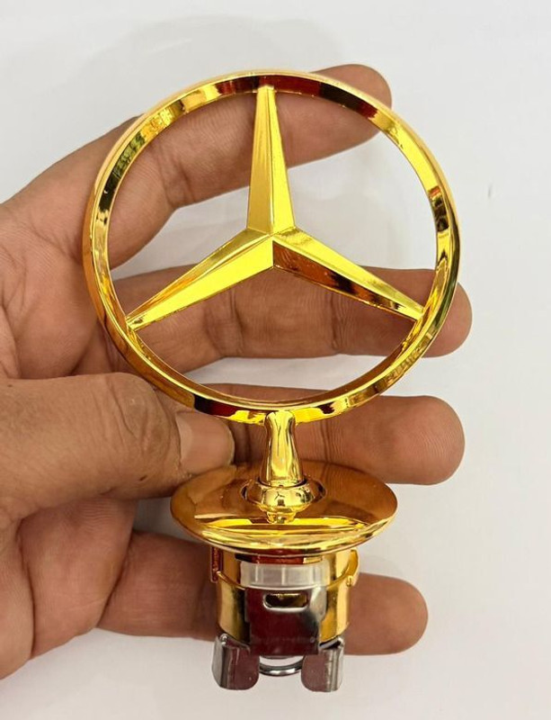 Auto MT GOLDEN-Premium Star Style Car Front Bonnet Decoration Emblem Accessory Car Flywheel