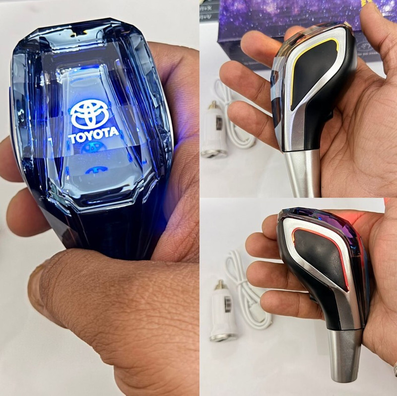 Auto MT 1PC Crystal Car Gear Shift Knob Car LED Handball Compatible with Car TOYOTA. Car Flywheel