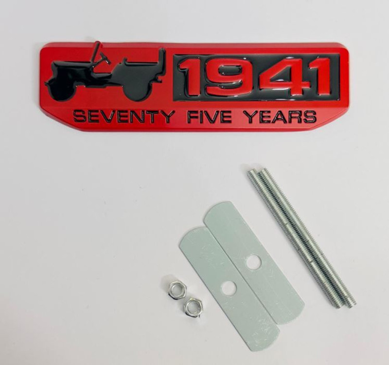 Auto MT 1941- RED Black,GRILL,Sticker 4x4 Full TIME(15cmx2.5cm) 3D Car Metal Emblem Car Flywheel