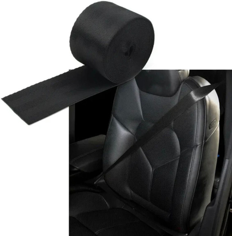 Auto MT BLACK- 1PC, 3.6m (Webbing-Pad) JDM DRIFTING SPORTY Car Seat Belt Vehicle Tool Kit