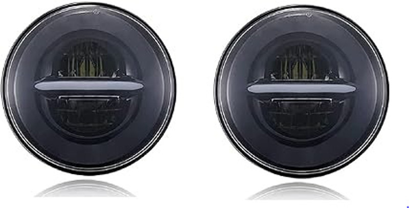 Auto MT MINUS 2PC HEADLIGHT 7INCH-Car Headlamp 90W LED 12V-80V FOR Thar GYPSY KING Car Flywheel