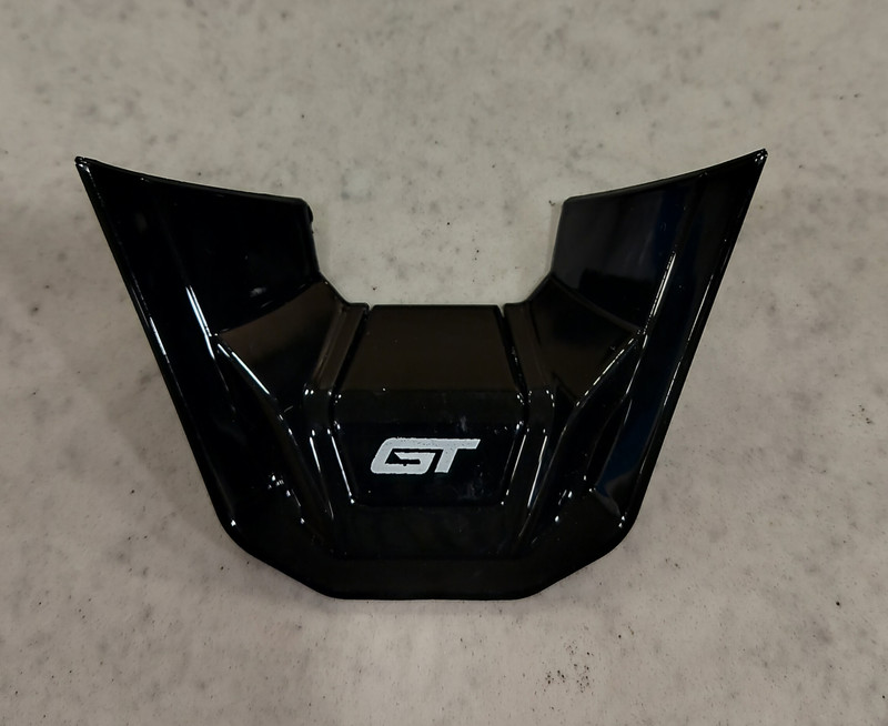 ARK Glossy-Black GT, Car Steering Wheel Badge for Virtus Compatible with Golf MK8. Car Flywheel