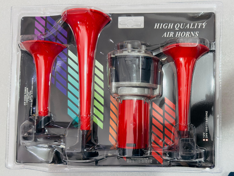 Auto MT 3 Trumpet Musical PIPE Pressure loud Horns 12V for All Vehicles sound 3PC/SET Car Flywheel