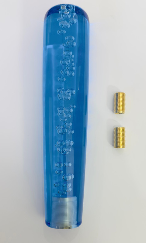 Auto MT 20cm Gel Bubble BLUE Gear Shift Knob Stick Crystal Acrylicfor Car Universal Car Flywheel