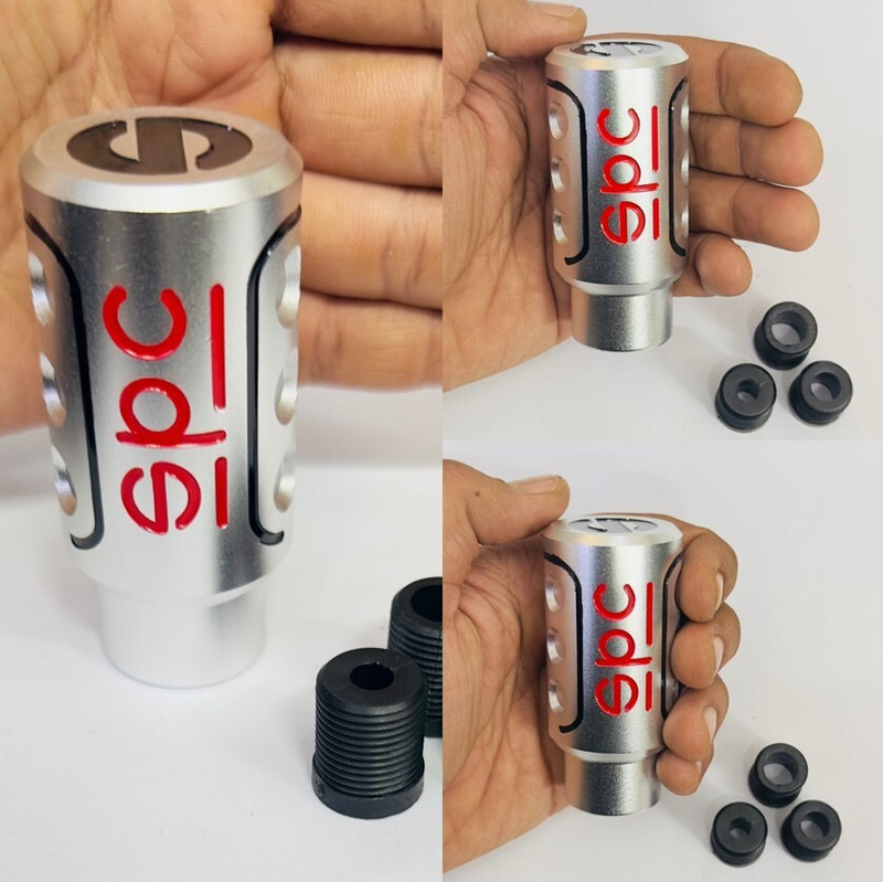 Auto MT SILVER-Sparco Car Gear Shift Knob Heavy Quality Universal Manual Handle. Car Flywheel