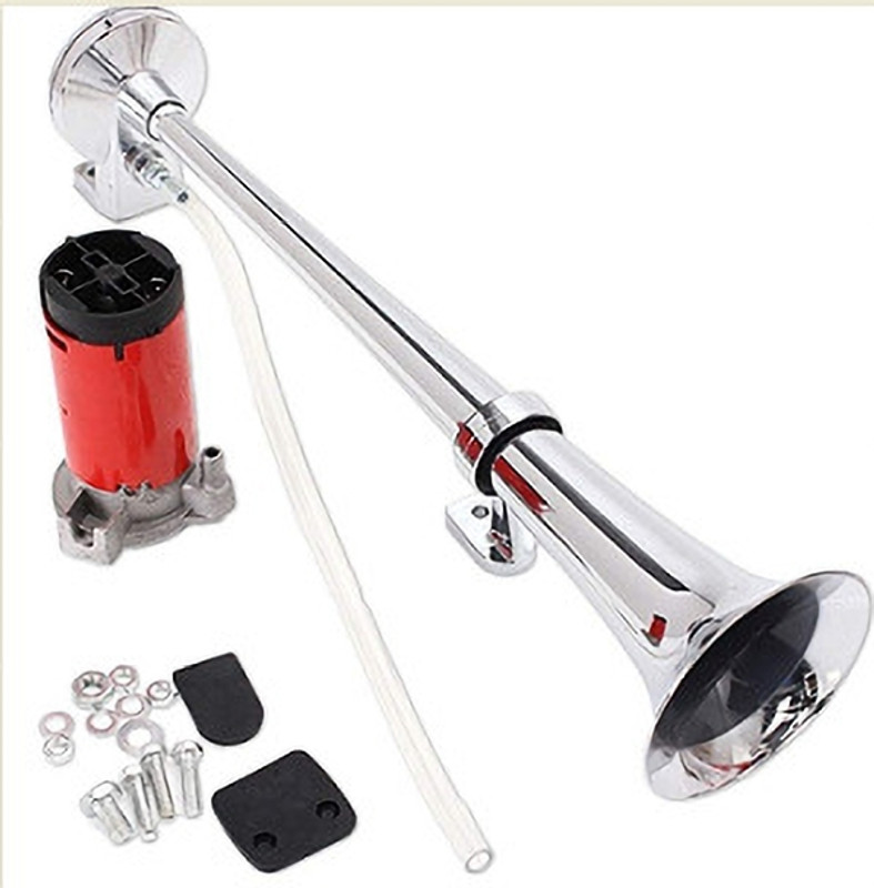 Auto MT 12V_Trumpet Air Horn Compressor Powerful Loud 150db for Truck Boat SUV Train Car Flywheel