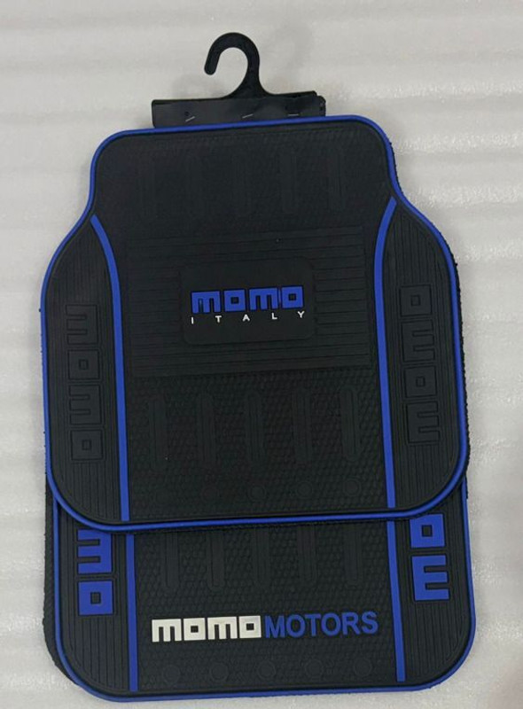 Auto MT 5pc/Set Blue MOMO M2 Car Floor Mat JDM Sports Anit-Slip Rubber Universal All Car Car Flywheel
