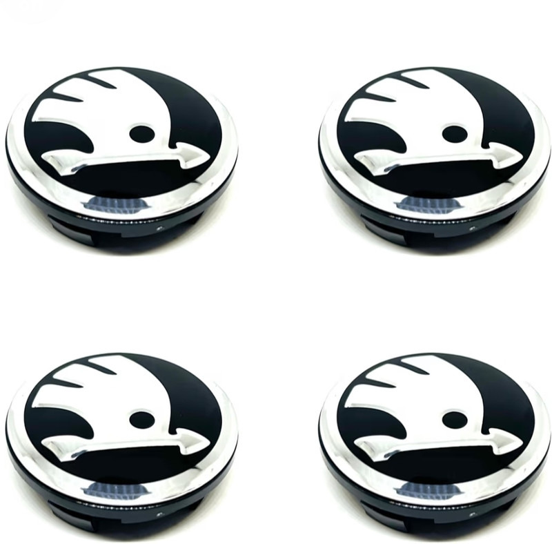 AKM Wheel Hub Cap Skoda New Model Fabia/Laura/Yeti/Octavia/Superb/Rapid 4Pc 65MM Car Flywheel