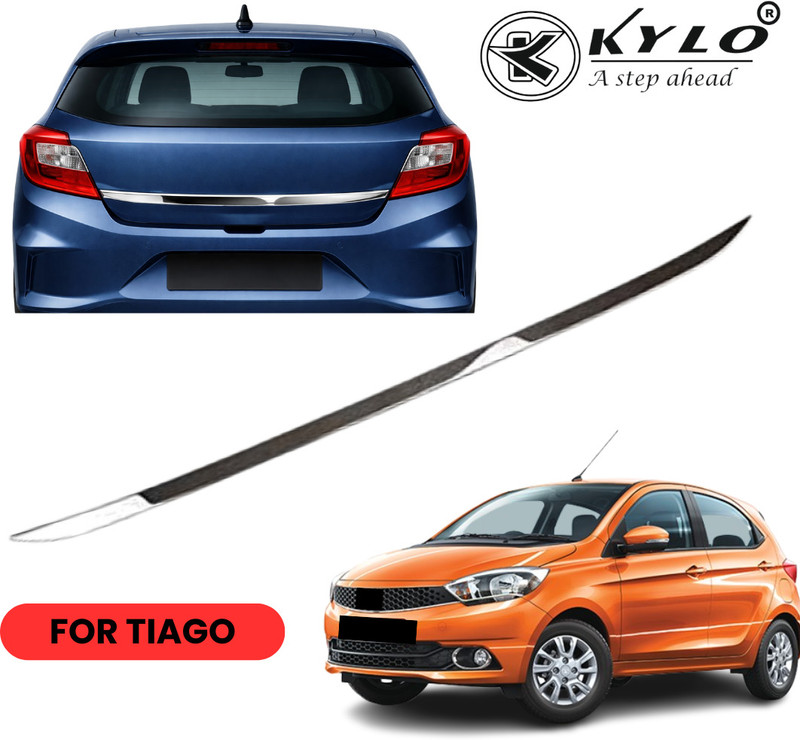 KYLO Chrome Trunk Dicky Garnish for TIAGO | Dicky Rear Boot Patti Chrome Tata Tiago Rear Garnish