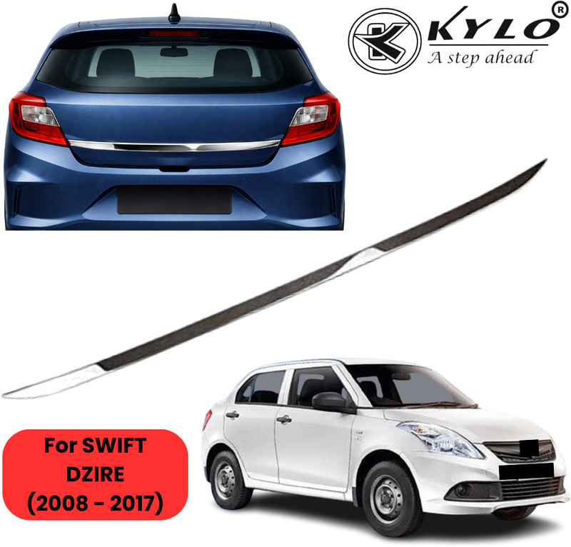 KYLO Chrome Trunk Dicky Garnish for BALENO(2022-2025)| Dicky Rear Boot Patti Chrome Maruti Swift Dzire Rear Garnish