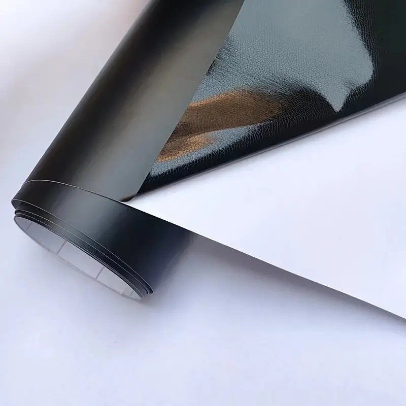 HAPPYMATES Matte Black Vinyl Car Wrap Car Interior Wrap Sticker Glossy Hyundai 1 Series Side Garnish