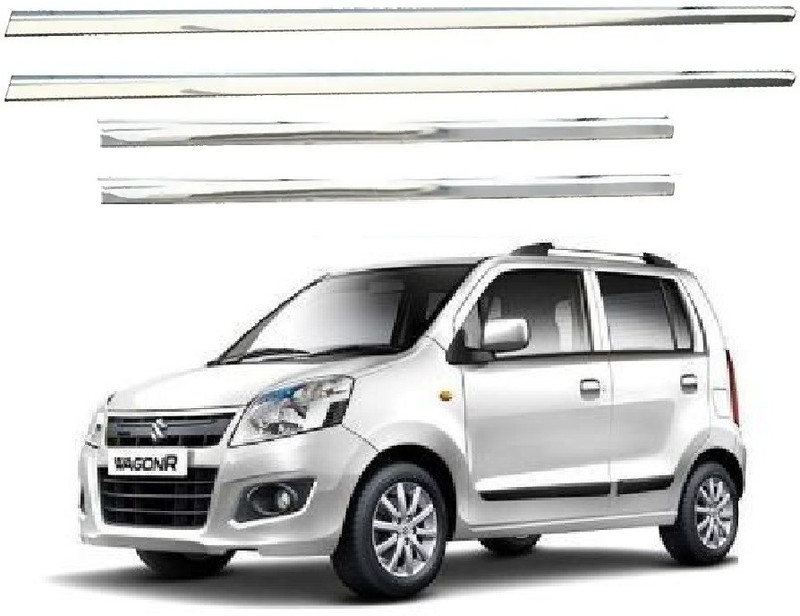 AutoZeal Lower Window Garnish (Chrome) Set of 4 For Maruti Old Wagonr All Model Chrome Maruti Wagon R ABS Side Garnish