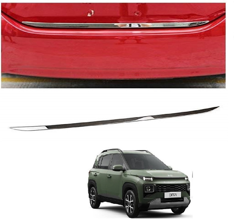 ROSHNEER ENTERPRISES Car Rear Trunk/Boot Dicky Patti Chrome Garnish For EXTER_/146 Chrome Hyundai 1 Series Rear Garnish