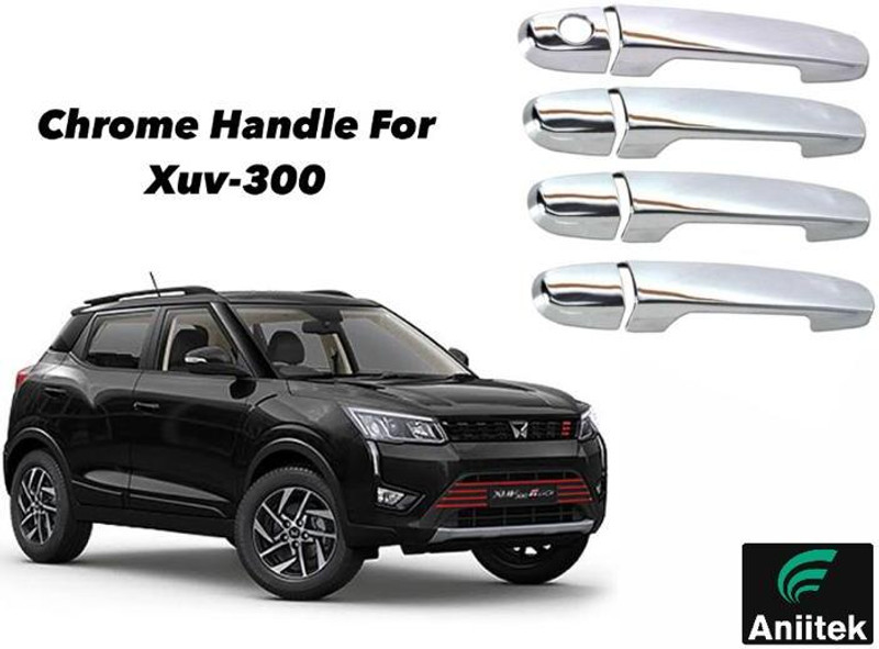 ANiiTEK FULL Chrome Door Grab Handle Car Cover for XUV 300 Chrome MAHINDRA XUV Side Garnish