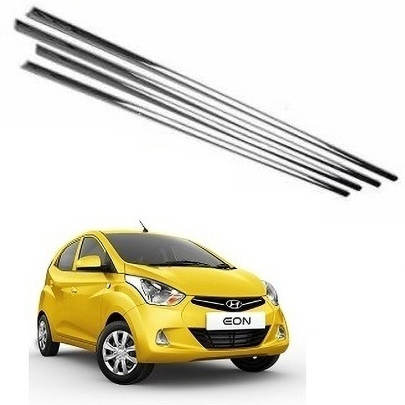 ROSHNEER ENTERPRISES Stainless Steel Chrome Finish Window Lower Garnish for EON /0076 Chrome Hyundai EON 1.0 Magna Plus Option O Side Garnish