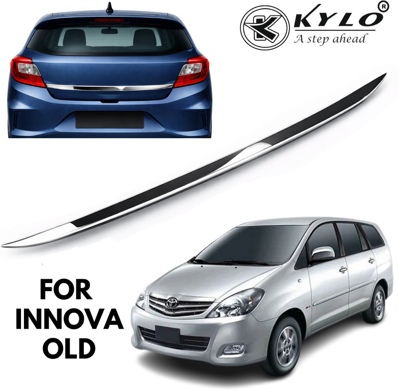 KYLO Chrome Trunk Dicky Garnish for INNOVA | Dicky Rear Boot Patti Chrome Tata Innova Rear Garnish