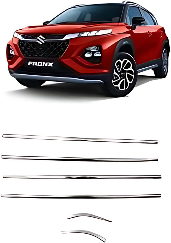 Ad chrome FRONX 2023 WINDOW GARNISH Chrome Maruti Fusion Side Garnish