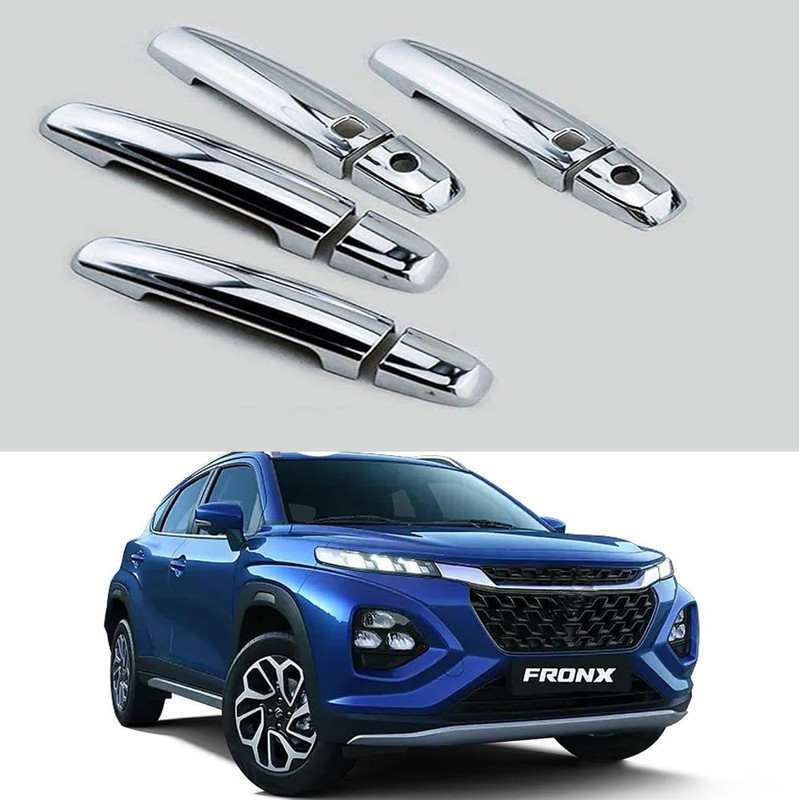 Lamkoti Car silver plated chrome door sensor handle cover (with sensor) Chrome Maruti NA Side Garnish