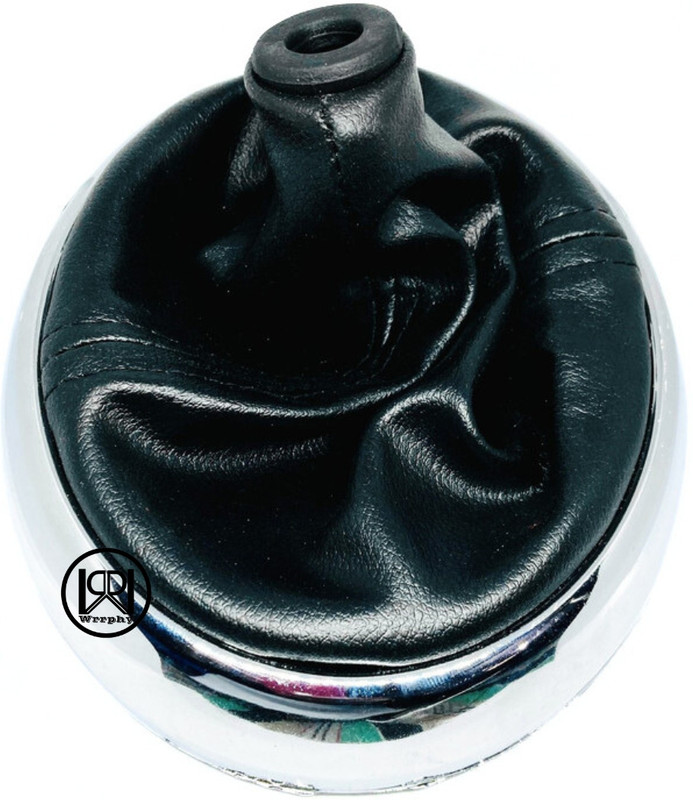 wrrphy gear boot cover for i20 Chrome (2008 to 2014) Car Gear Lever(Black)