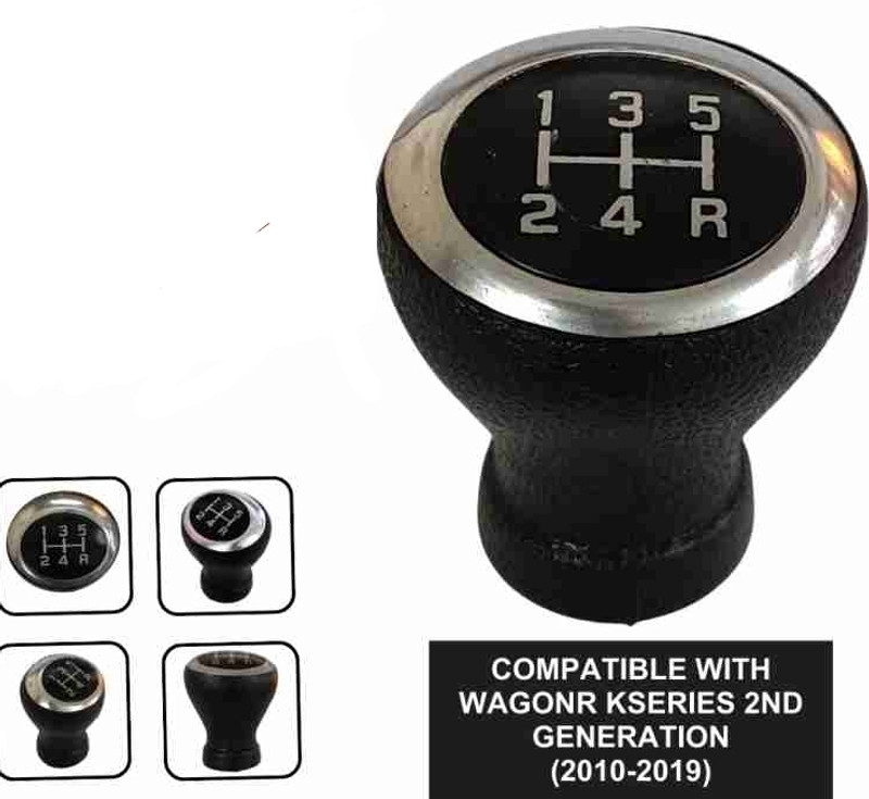 Starleo Car Gear Knob M-WR Car Gear Lever(Silver, Black)