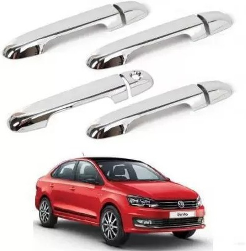 SRPHERE Car Door Chrome Handle Cover Volkswagen Vento Car Grab Handle Cover