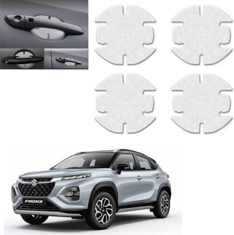 PAHWAAL Car Door Scratch Protection finger guard (PU) Transparent for Fronx_A14 Car Grab handle