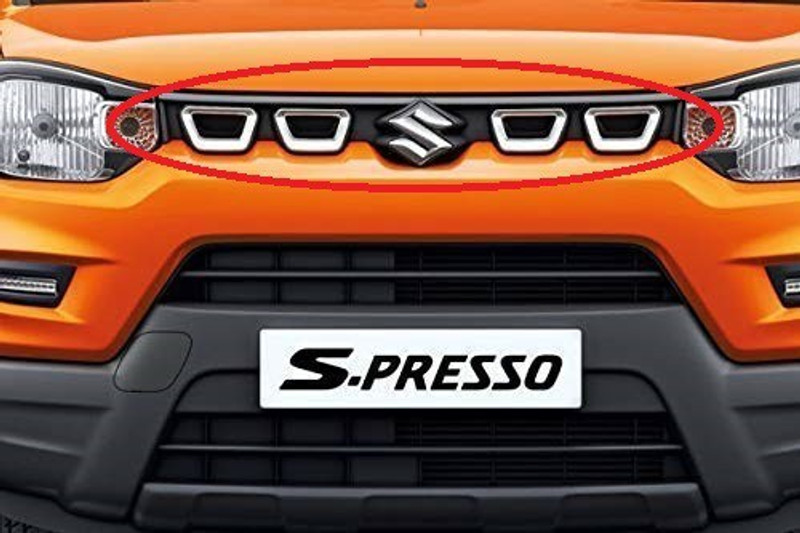 AutoBlinq Premium Quality OE Original Type Front Grill for S-Presso/Spresso All Models Maruti Suzuki Spresso all Models Car Grill Cover(Plastic Maruti S-Presso Std, S-Presso Lxi)