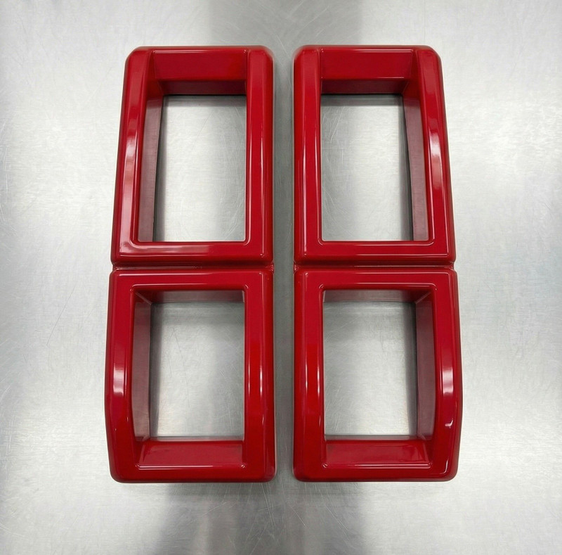 CARKINGS 2PCS Front Grill Rings Frame Compatible with THAR ROXX thar red front grill Car Grill Cover(Plastic MAHINDRA Thar)