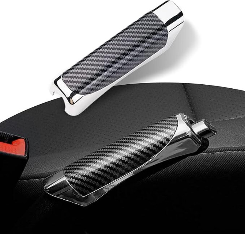 eXarioGadget 1 PC Car Handbrake Cover, ABS Grip Handbrake Cover, Parking Handbrake Car Handbrake Grip(Black)