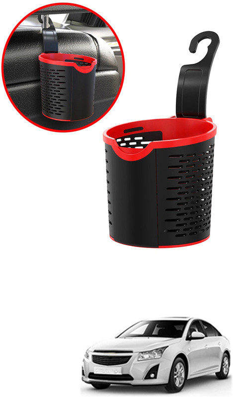 MATIES Multiuse Car Seat 3R Black/Red Convenient Basket For Extra Storage-73 Car Storage Bag & Bin(1 L)