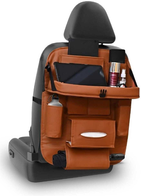 Looksfashion CARORG-BRN-T1 Car Multi Pocket(2 L)