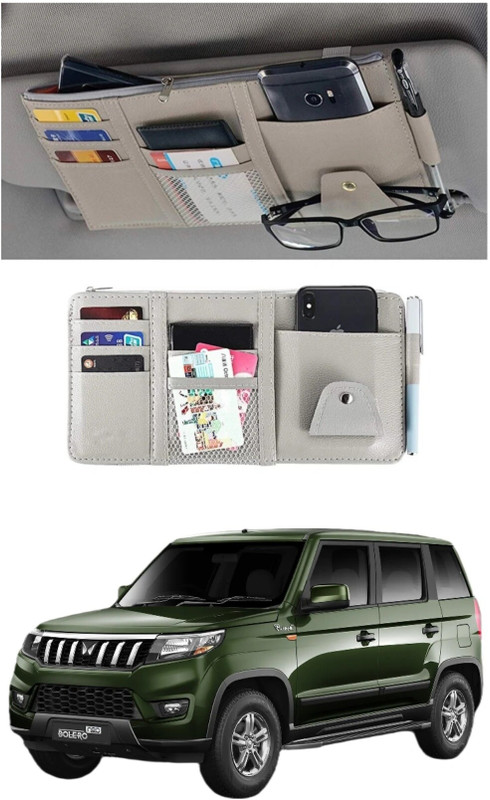 FF TRADERS Car Visor Hanging Organiser for Bolero NEO Car Multi Pocket(0 L)