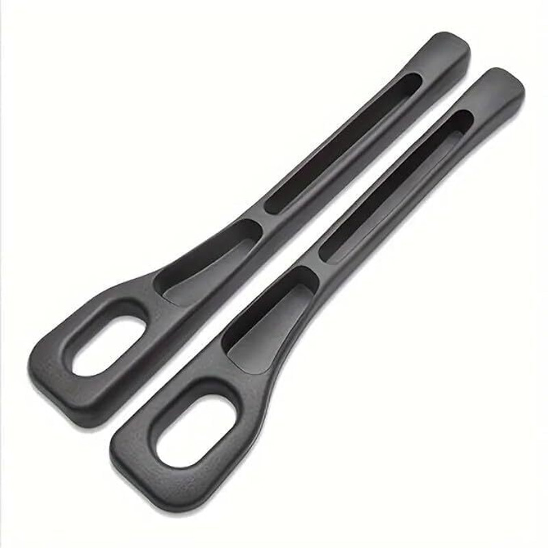 Restivo Universal Car Seat Gap Filler Phone Holder & Card Slot Pack of 2 (Black) Car Side Seat Catcher(1 L)