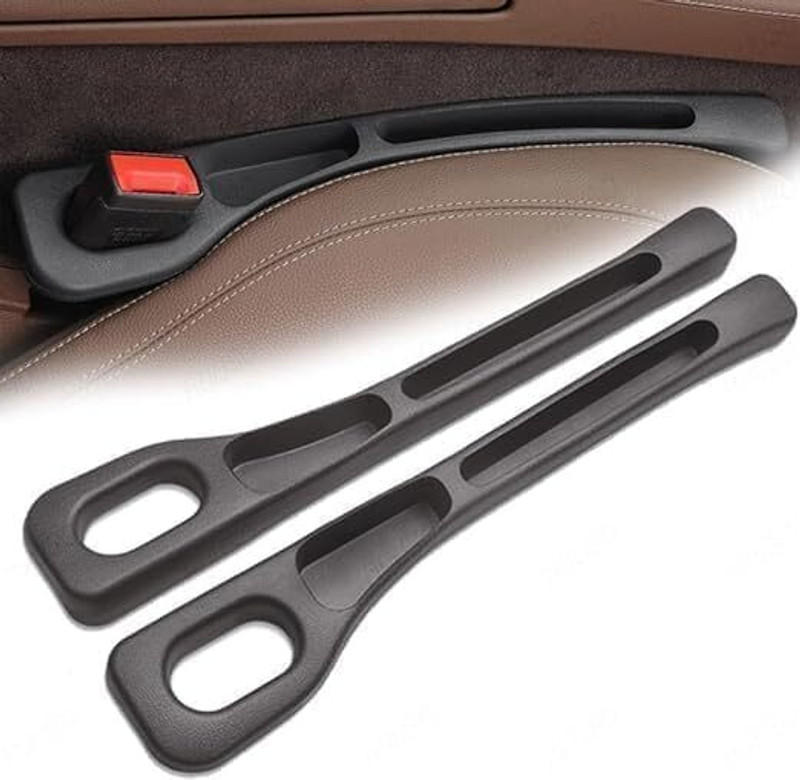 NIYAMKAAY CAR SEAT GAP FILLER ORGANIZER Car Side Seat Catcher(2 L)