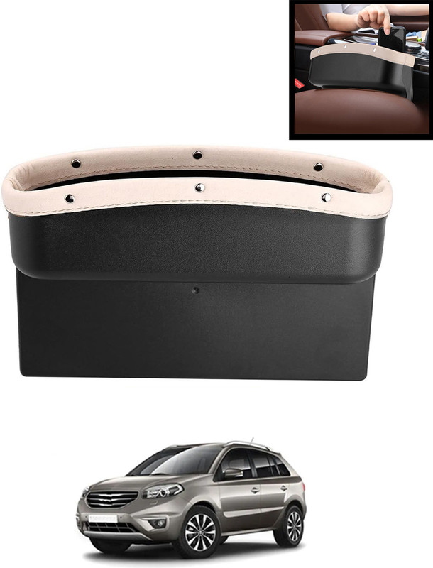 MATIES Beige Side Seat Gap Filler Hanging Pocket For Wallet,Card ,Coins keys etc-165 Car Side Seat Catcher(0 L)