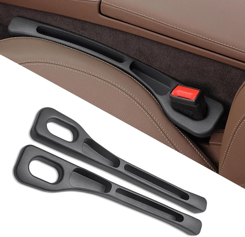 Kar Universal Fit Car Seat Gap Filler with Seat Belt Slot|Prevent Item Fall B/W Seat Car Side Seat Catcher(0 L)