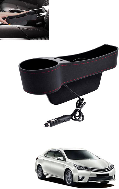 MATIES Universal Black Side Seat Organizer For Vehicle-1 Car Side Seat Catcher(0 L)