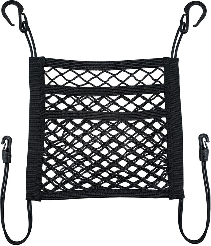 JINKI 3 Layer Car Seat Back Organizer Net | Storage Mesh Pocket Barrier Car Single Pocket(0 L)