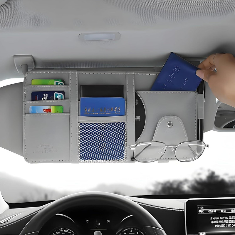 JASHKI ENTERPRISE Car Sun Visor Organizer Auto Interior Accessories Pocket Organizer Car Multi Pocket(1 L)