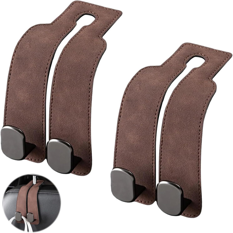 Deoxys Multifunctional Back Seat Hooks for Headrest for Hanging Bags Car Side Seat Catcher(10 L)
