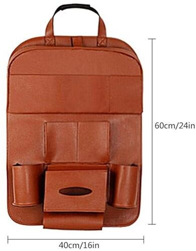 VAJIN 7 Pockets Car Seat Back Organizer Car Multi Pocket(1 L)