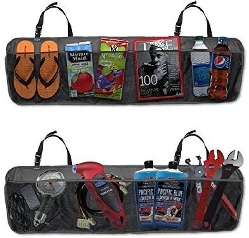 Jigva Car Back Seat Multi Pocket Organizer for Travel Storage of Toys, Bottles & More Car Multi Pocket(100 L)