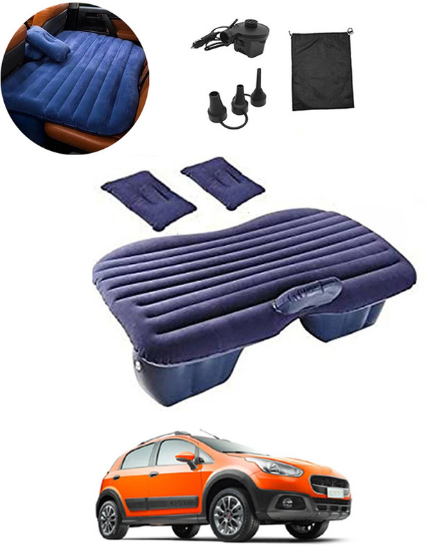 RKPSP Car Blue Inflatable Bed with Pump & 2Air Pillow Soft Material Universal Fit-029 Car Inflatable Bed(Avventura)