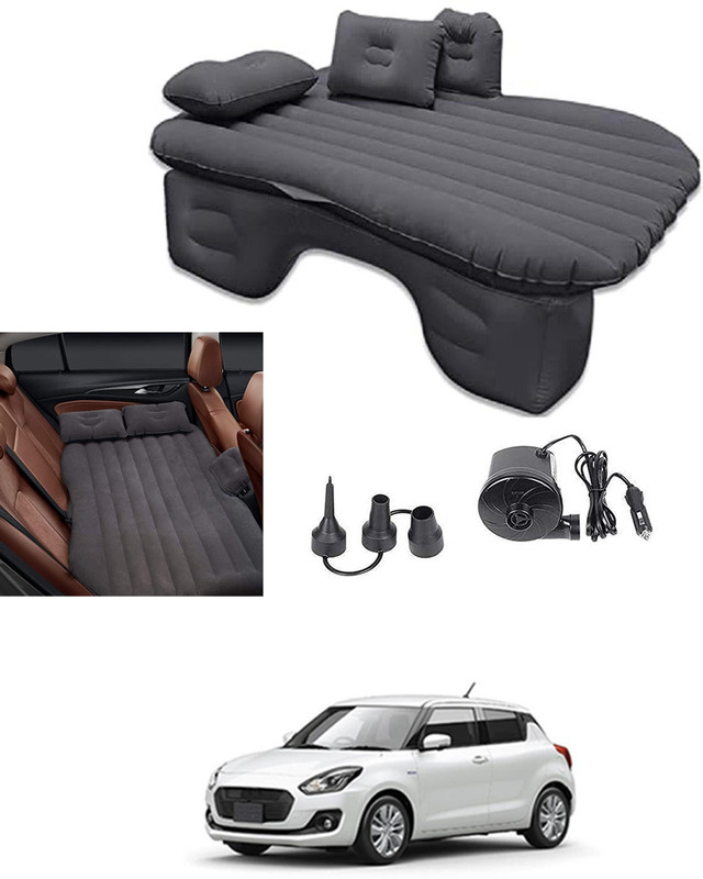 MATIES Mutifunctional Car Inflatable Black Bed With Air Pump-258 Car Pillow Comfortable Travel,Sleeping,Outdoor Camping,Seating Relaxing. Car Inflatable Bed(Swift)