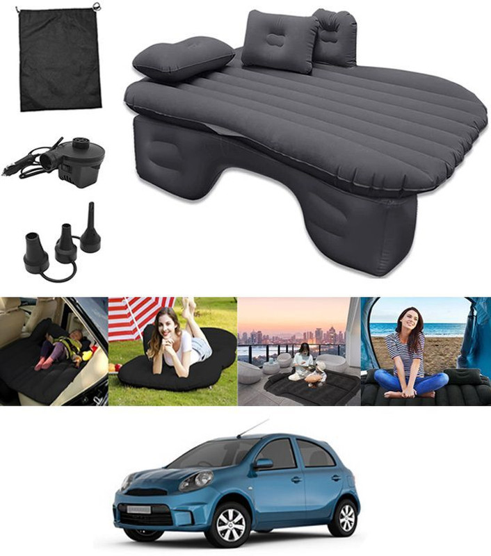 DHARU Black Inflatable-Bed DN38 Universal Fit Car Inflatable Bed Car Inflatable Bed(Micra Active)