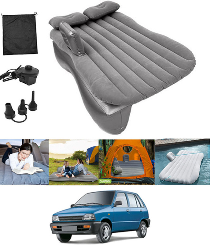 RKPSP Silver Inflatable Car Bed Travel Car,Camping,Swimming-800 Maruti Suzuki 2002 Car Inflatable Bed(Universal)