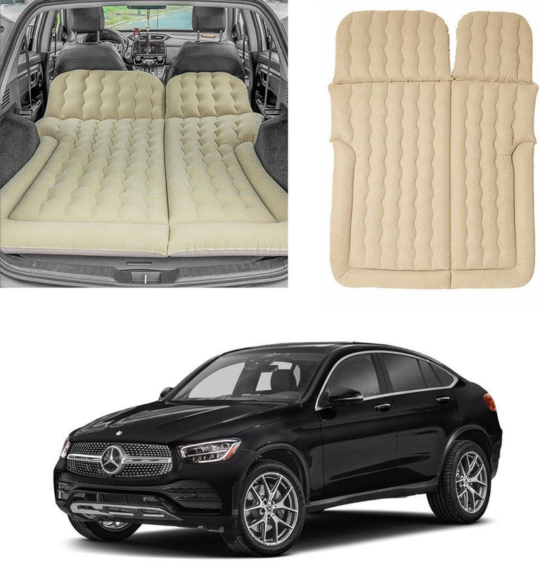 Oshotto Multifunctional Car Inflatable Bed Air Mattress SUV For Mercedes Benz GLC Beige Car Inflatable Bed