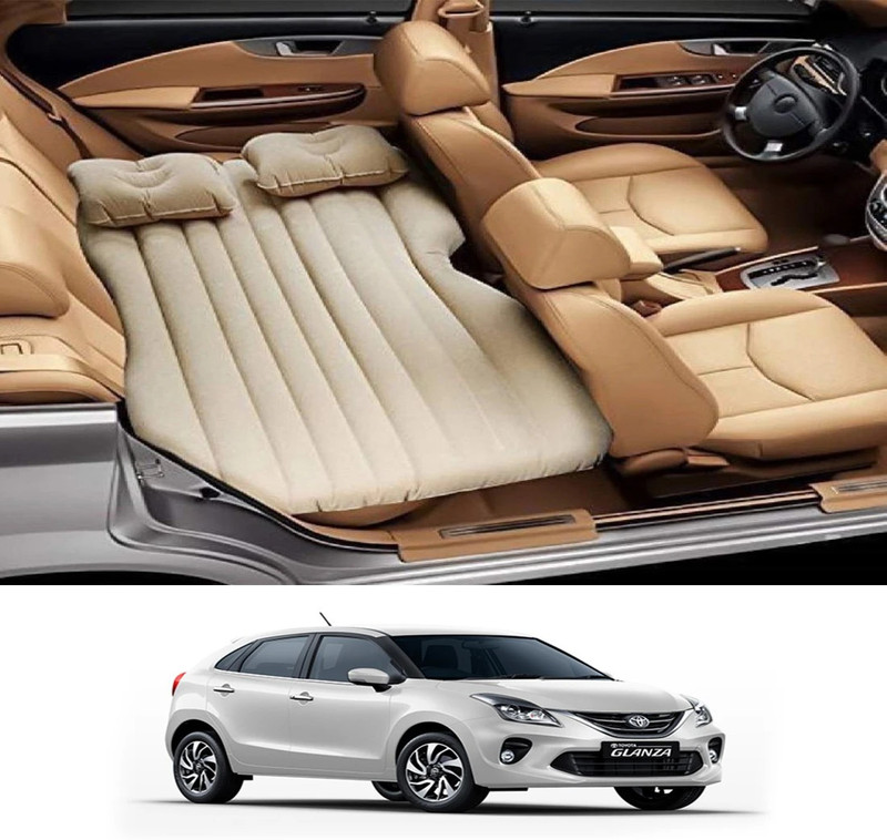 DHARU Beige Car Inflatable Mattress DRN324 Universal Fit Car Inflatable Bed Car Inflatable Bed(Universal For Car)